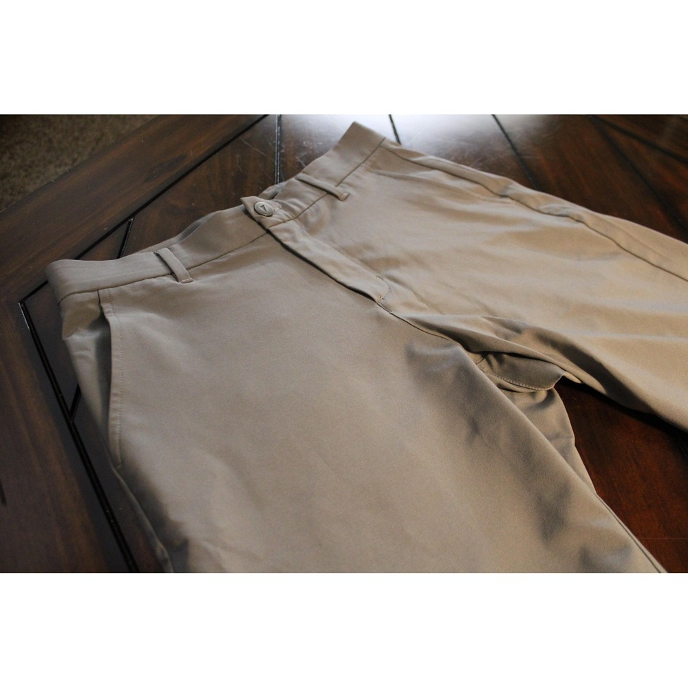 Primo Shorts Mens 30 Gray Chino Casual Performance Stretch Summer 11 Inch